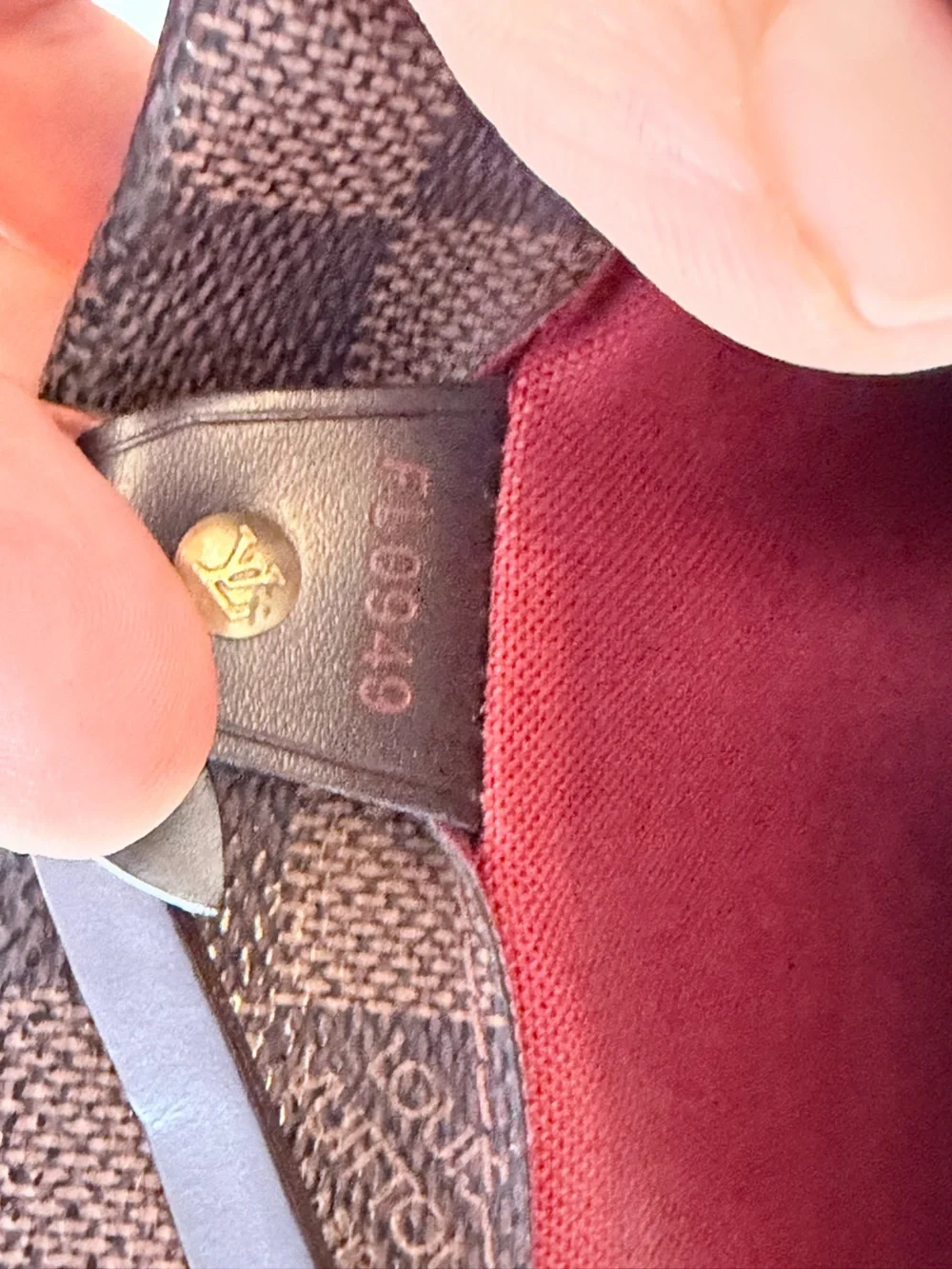 Louis Vuitton Brown Damier Messenger Bag with Dark Chocolate Trim